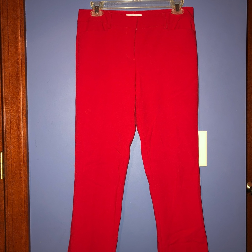 New York & company stretch pants red size 2